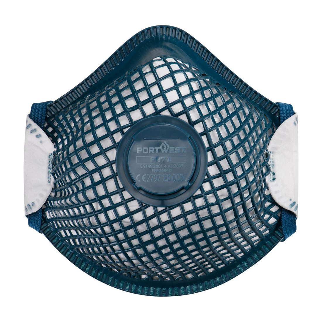 PORTWEST Ergonett FFP2 ventilčekový respirátor Portwest ( 10 ks ) P271 Biela