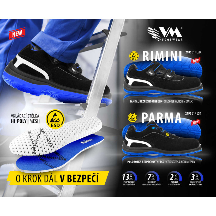VM PARMA bezpečnostné sandále ESD