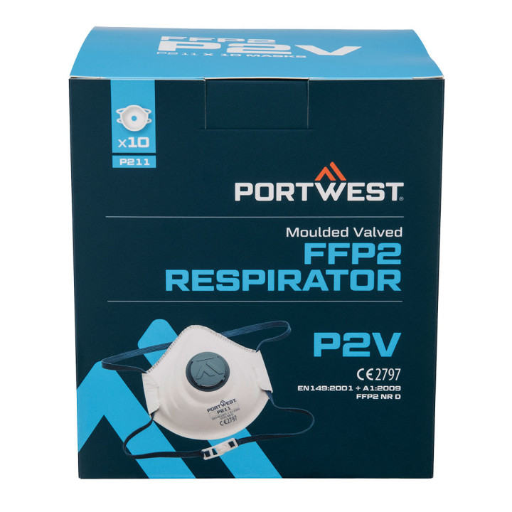 Respirátor FFP2 s výdychovým ventilom (10 ks) Portwest P211