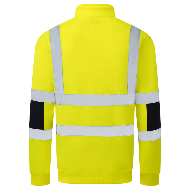 Reflexná mikina so zipsom Hi-Vis | PEMID Pracovné Odevy