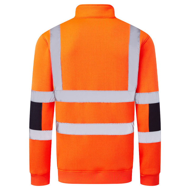 Reflexná mikina so zipsom Hi-Vis | PEMID Pracovné Odevy