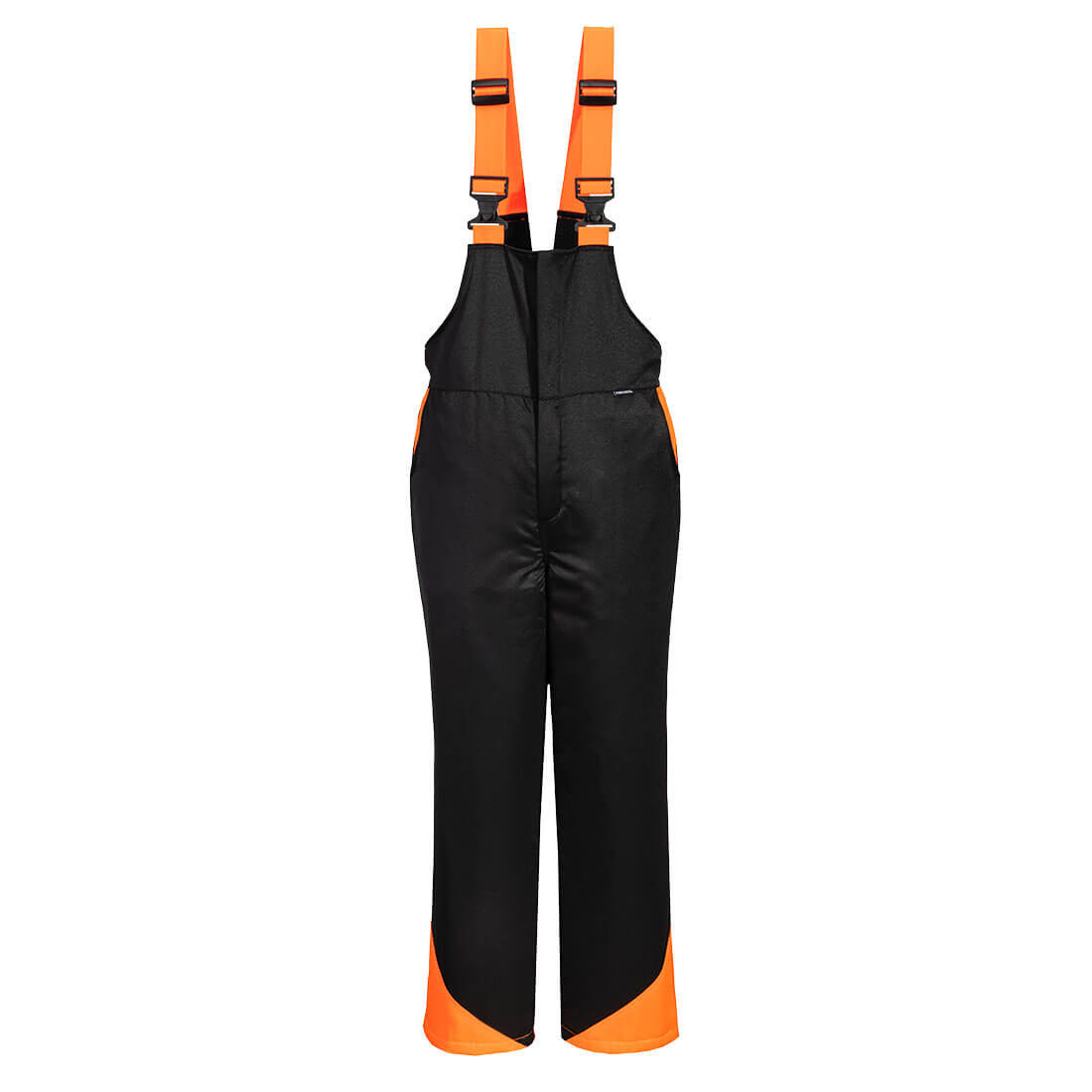 PORTWEST Pilčícke nohavice na traky CH12 XXL Čierna / oranžová
