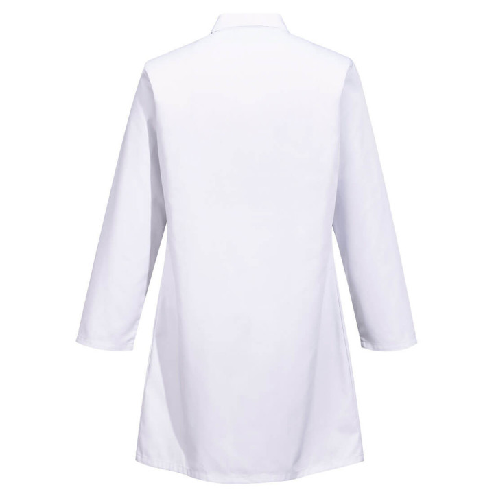 Plášť do potravinárskeho priemyslu s farebným golierom